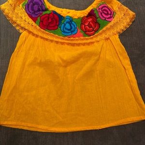 NWOT. Artisanal little girls blouse